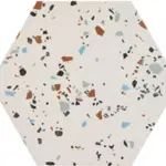 South White  Hexagon