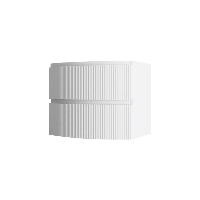 BH 55656 Olimpia Base Cabinet 2 drawers Fluted Fronts MATT WHITE — Նկար 1