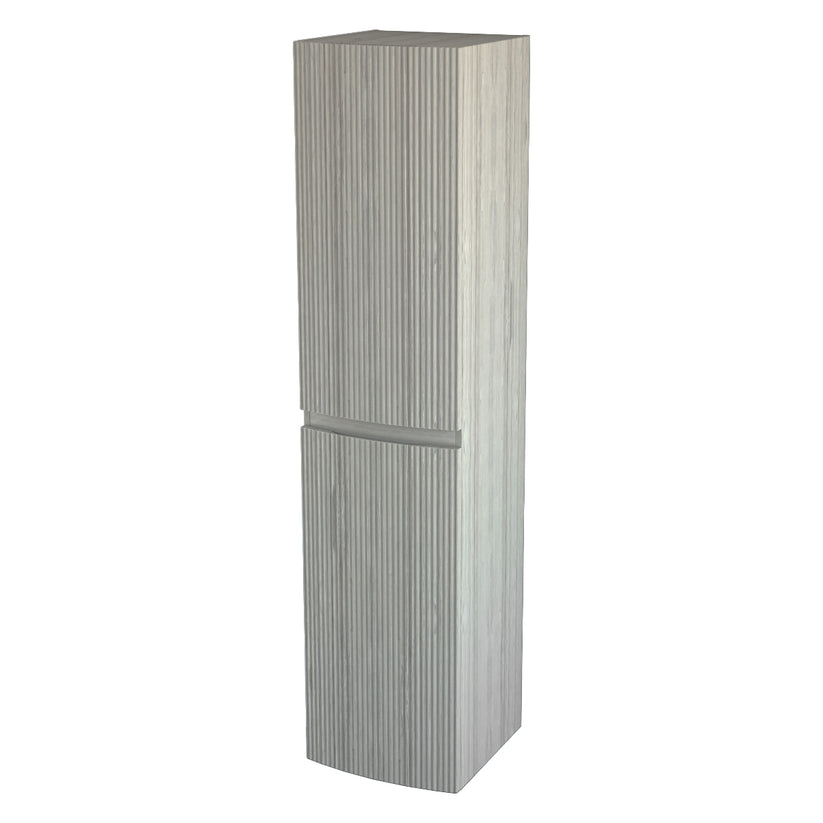 BH Olimpia Linen Cabinet Fluted Fronts OAK BLEACHED — Նկար 1