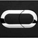 640097 PUSH BUTTON SALINA BLACK SOFT TOUCH, FOR 885055 PNEUMATIC