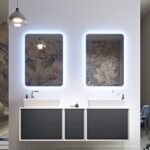 BADEN HAUS 45075 MIRROR CM.60X70 WITH DEFOGGER